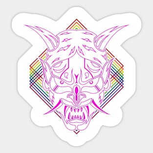 Retro Purple Shinigami Sticker